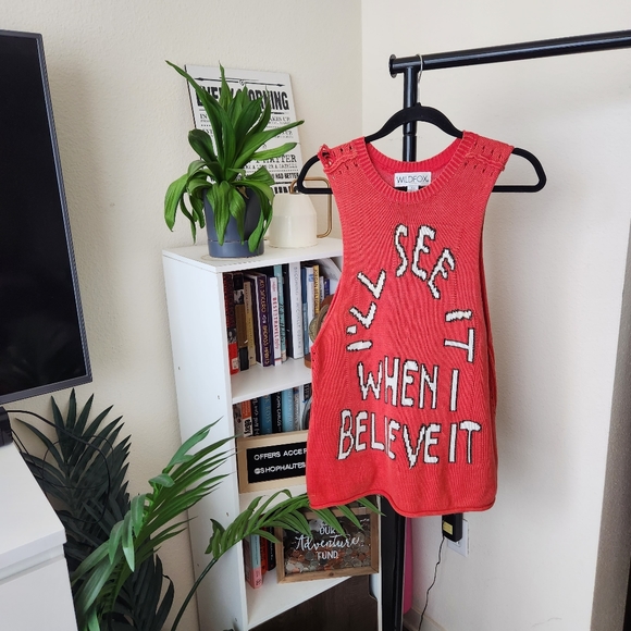 Wildfox Muscle Graphic Tank Sweater - Picture 1 of 6